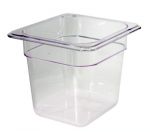 GN 1/6 176x162 mm polycarbonate containers and lids
