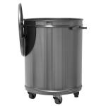 MC1001 70 liters round stainless steel AISI 304 trolley