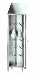 IN-696.03 Boot holder in AISI 304 stainless steel - dim. 50x50x215 H
