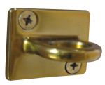 T103311 Golden s.steel wall mounted ring for ropes of post barrier