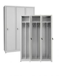 IN-Z.694.00.50 Dressing cabinet 3 Doors zinc-coated plastic 120x50x180 H