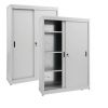IN-Z.690.12.60 Gabinete de almacenamiento con puertas corredizas de zinc plastificado 120x60x180 H