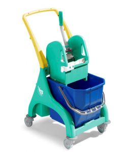 00006245 Single Nick Tec trolley with U-shaped handle - GREEN FRAME AND STRIPPER