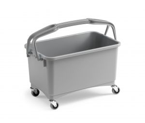 00003261 Eroy Bucket With Wheels - Gray - With Wheels