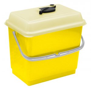 00003380 BUCKET 4 L WITH COVER - YELLOW