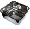 LV33/33P Square stainless steel sink dim. 330x330X200h to be welded with waste 