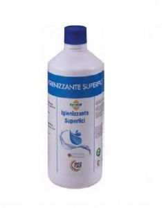 T799074 Sanitizing liquid based on ammonium salts / peroxide for surfaces (Pack of 9 bottles)