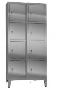 IN-695.08.430 Multi-compartment filing cabinet in 430 stainless steel - 8 doors