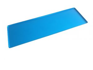 VSS62-B  Vassoio rettangolare 600x200x10mm colore Blu