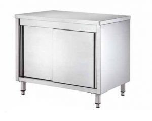 GDASR156 Table armoire avec portes coulissantes 1500x600x850
