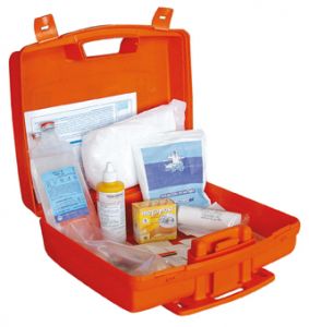 T702018 Small plastic box + First aid supplies for up to 2 people