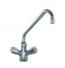 KL1280 PROFESSIONAL single-hole countertop tap, knobs and swivel spout