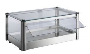 VKB51N Neutral countertop display cabinet 1 PIANO in stainless steel sheet