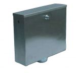 LX3200 Push-button or pneumatic discharge box 400x112x373 mm SATIN